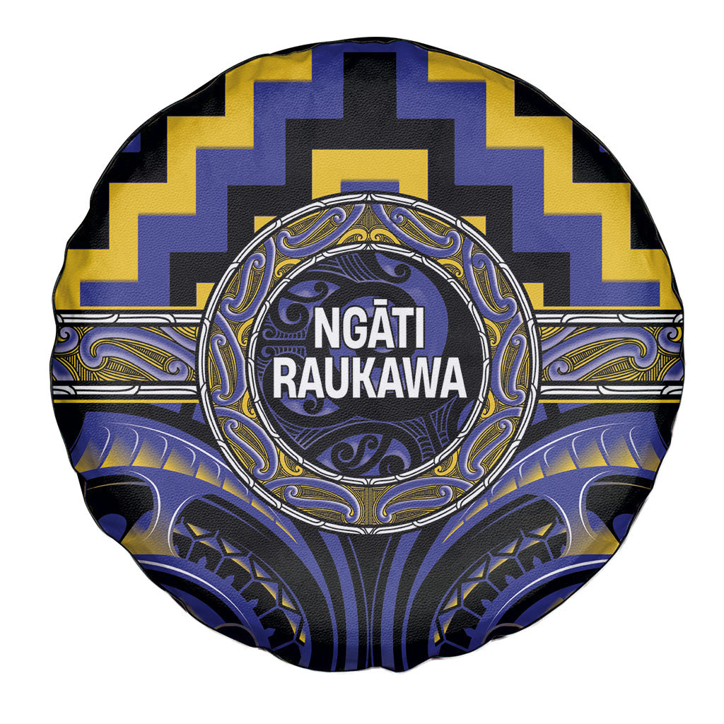 Aotearoa Ngati Raukawa Spare Tire Cover Maori Iwi Poutama Puhoro Tattoo LT14 - Polynesian Pride