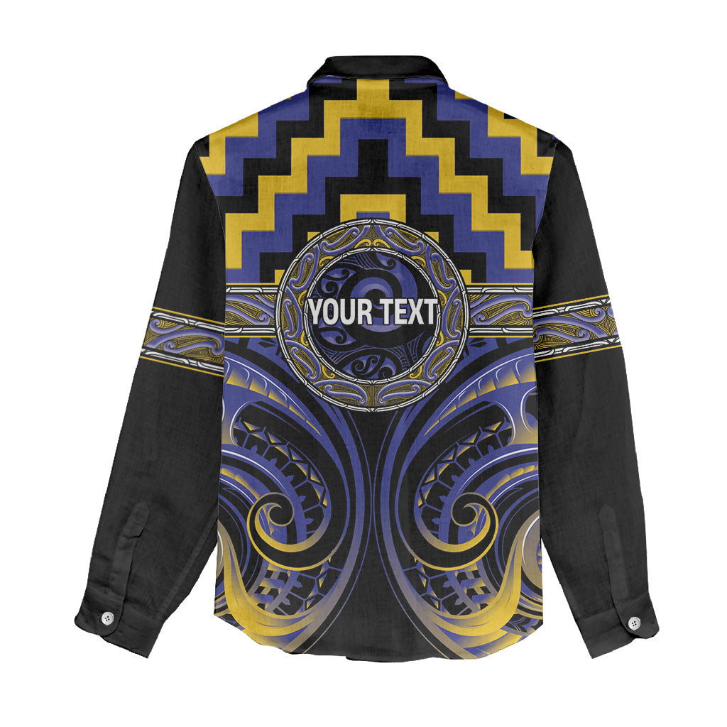 Aotearoa Ngati Raukawa Personalised Women Casual Shirt Maori Iwi Poutama Puhoro Tattoo LT14 - Polynesian Pride