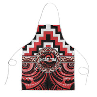 Aotearoa Ngati Toa Apron Maori Iwi Poutama Puhoro Tattoo LT14 Red - Polynesian Pride