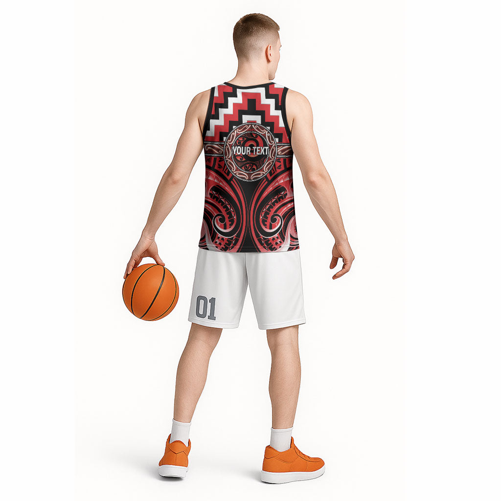 Aotearoa Ngati Toa Personalised Basketball Jersey Maori Iwi Poutama Puhoro Tattoo LT14 - Polynesian Pride