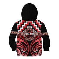 Aotearoa Ngati Toa Personalised Kid Hoodie Maori Iwi Poutama Puhoro Tattoo LT14 - Polynesian Pride