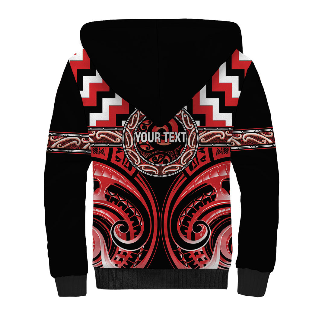 Aotearoa Ngati Toa Personalised Sherpa Hoodie Maori Iwi Poutama Puhoro Tattoo LT14 - Polynesian Pride