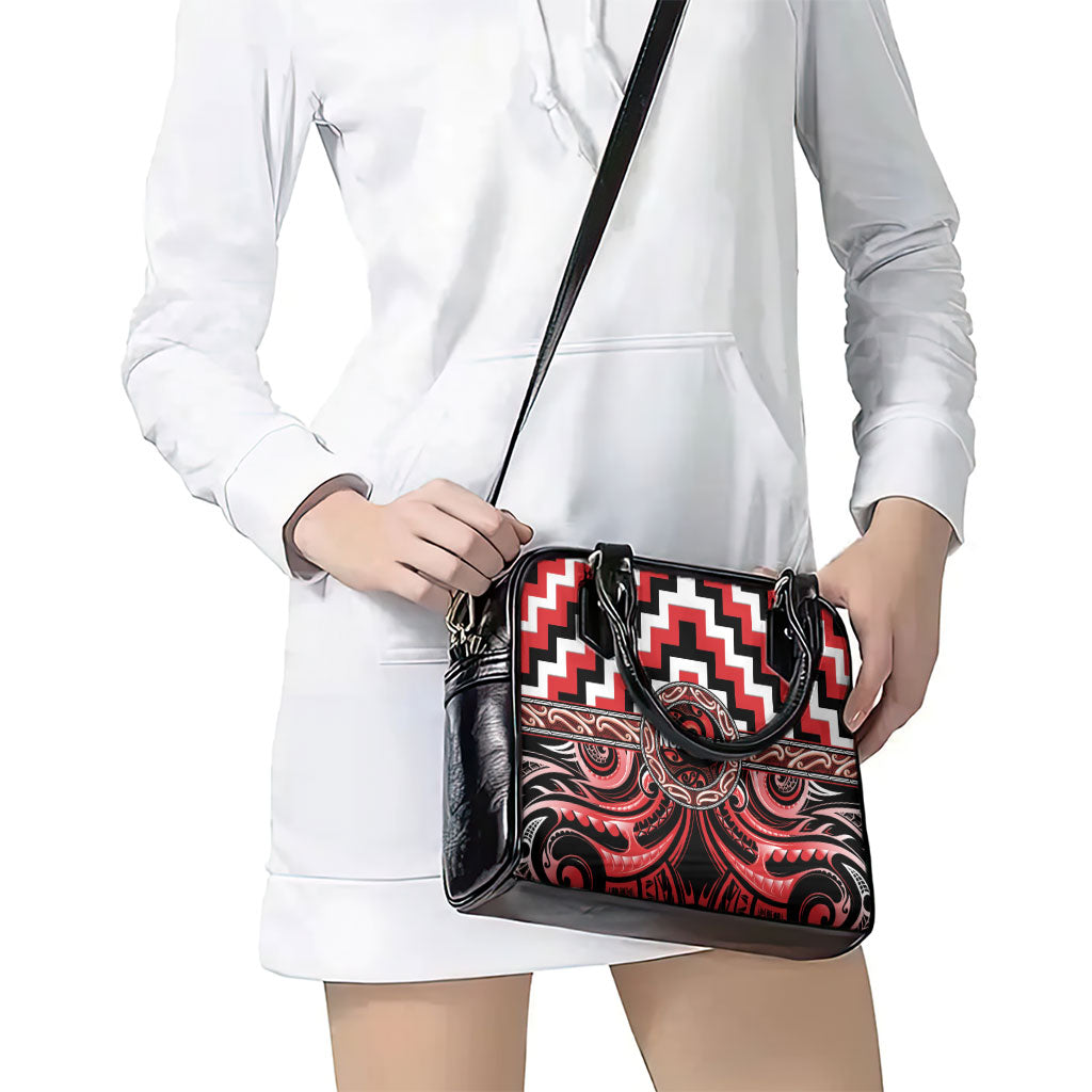 Aotearoa Ngati Toa Shoulder Handbag Maori Iwi Poutama Puhoro Tattoo LT14 - Polynesian Pride