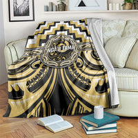 Aotearoa Ngati Tama Blanket Maori Iwi Poutama Puhoro Tattoo LT14 Yellow - Polynesian Pride
