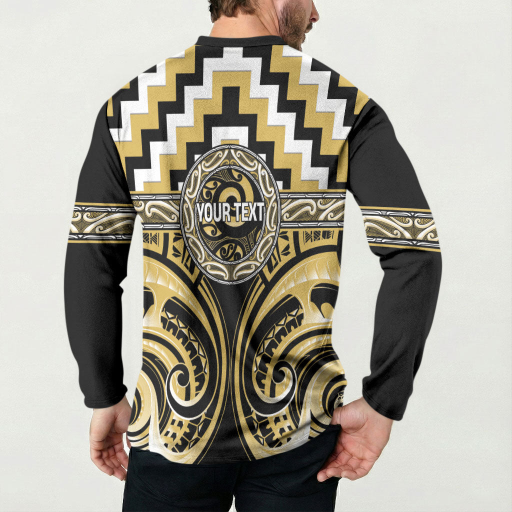 Aotearoa Ngati Tama Personalised Button Sweatshirt Maori Iwi Poutama Puhoro Tattoo LT14 - Polynesian Pride