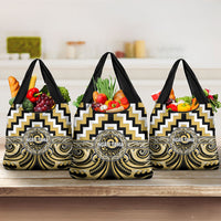 Aotearoa Ngati Tama Grocery Bag Maori Iwi Poutama Puhoro Tattoo LT14 3-pack One Size Yellow - Polynesian Pride