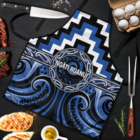 Aotearoa Ngati Ruanui Apron Maori Iwi Poutama Puhoro Tattoo LT14 Blue - Polynesian Pride