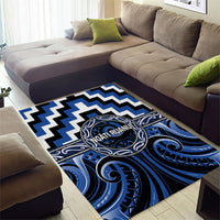 Aotearoa Ngati Ruanui Area Rug Maori Iwi Poutama Puhoro Tattoo LT14 - Polynesian Pride