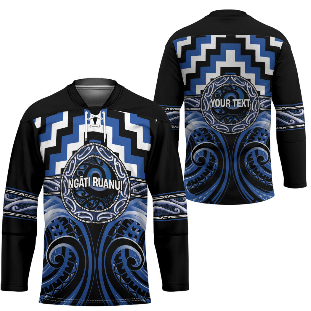 Aotearoa Ngati Ruanui Personalised Hockey Jersey Maori Iwi Poutama Puhoro Tattoo LT14 - Polynesian Pride