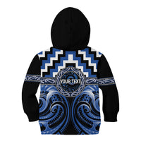 Aotearoa Ngati Ruanui Personalised Kid Hoodie Maori Iwi Poutama Puhoro Tattoo LT14 - Polynesian Pride