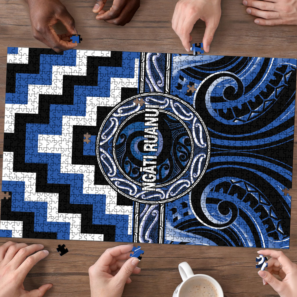 Aotearoa Ngati Ruanui Puzzle Maori Iwi Poutama Puhoro Tattoo LT14 - Polynesian Pride