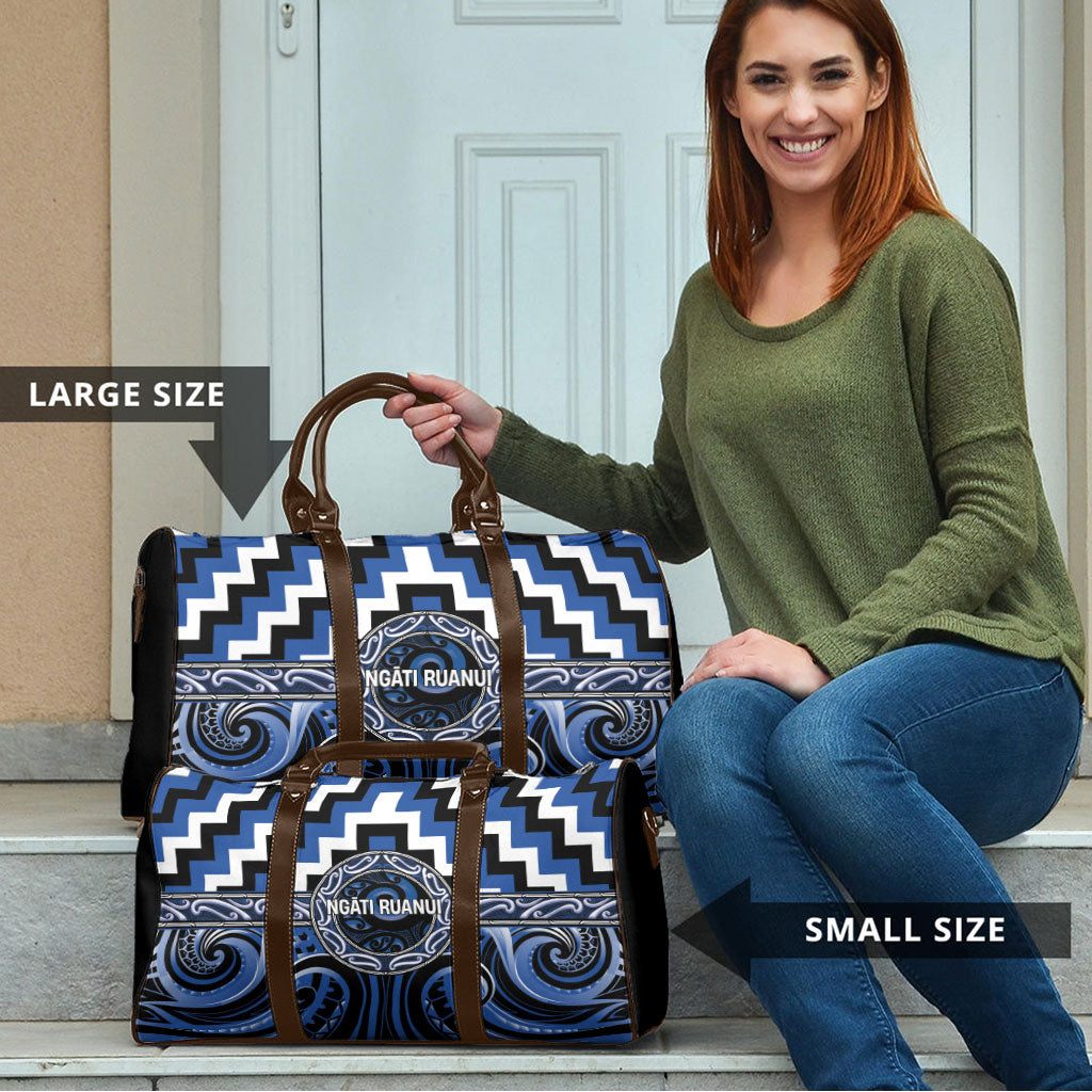 Aotearoa Ngati Ruanui Travel Bag Maori Iwi Poutama Puhoro Tattoo LT14 - Polynesian Pride