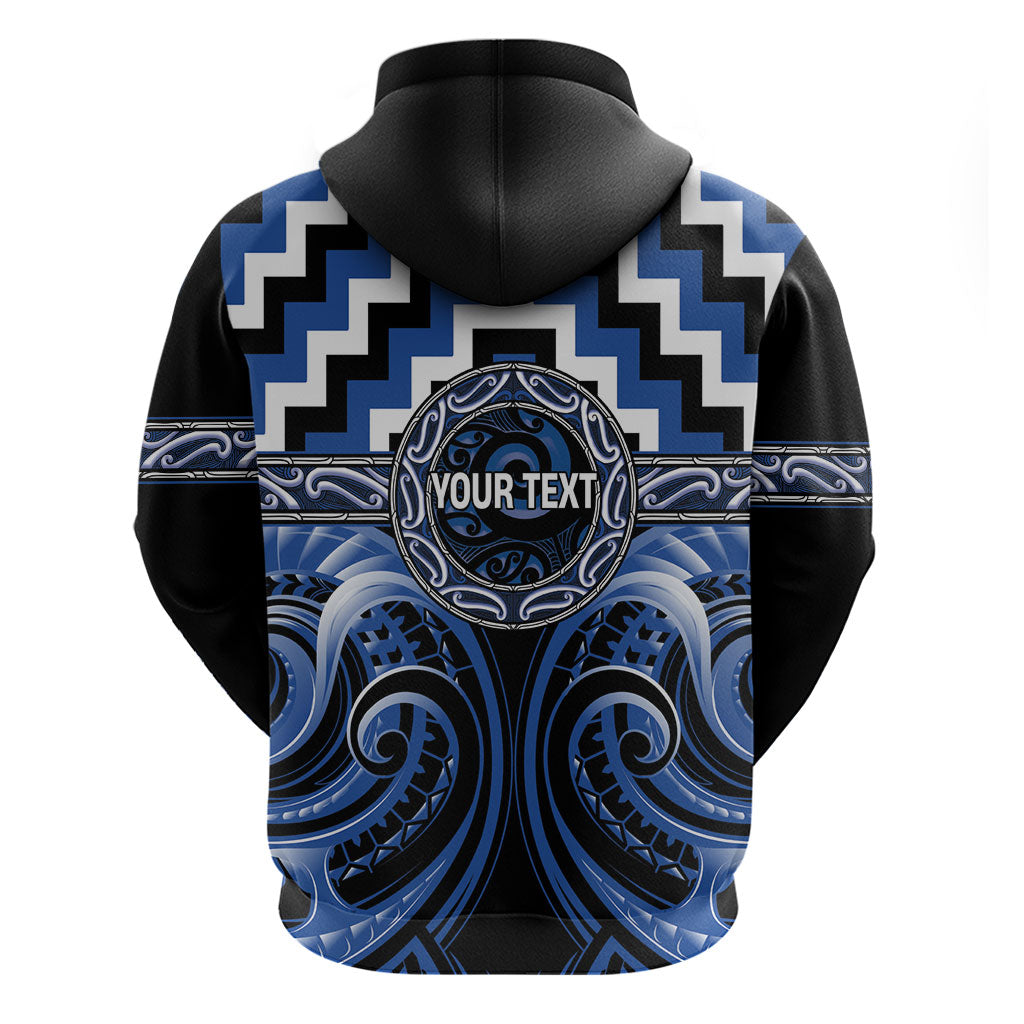 Aotearoa Ngati Ruanui Personalised Zip Hoodie Maori Iwi Poutama Puhoro Tattoo LT14 - Polynesian Pride