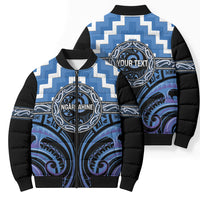 Aotearoa Ngaruahine Personalised Bomber Puffer Jacket Maori Iwi Poutama Puhoro Tattoo LT14 - Polynesian Pride