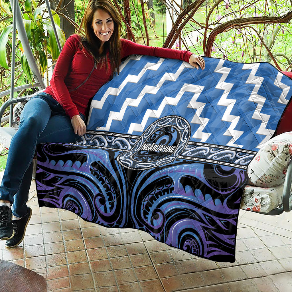 Aotearoa Ngaruahine Quilt Maori Iwi Poutama Puhoro Tattoo LT14 - Polynesian Pride