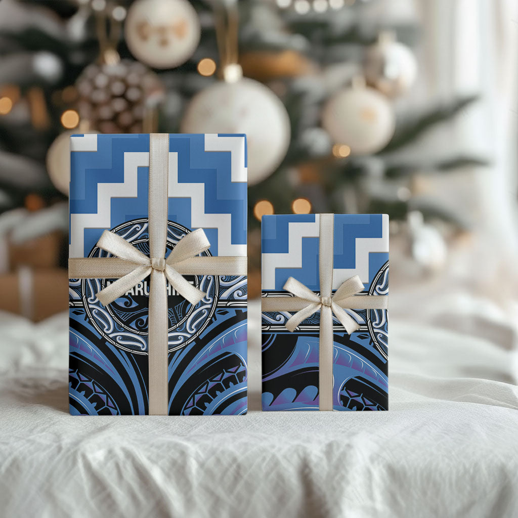 Aotearoa Ngaruahine Wrapping Paper Maori Iwi Poutama Puhoro Tattoo LT14 - Polynesian Pride