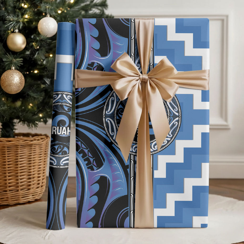 Aotearoa Ngaruahine Wrapping Paper Maori Iwi Poutama Puhoro Tattoo LT14 - Polynesian Pride
