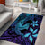 Nukuoro Atoll Area Rug Polynesian Shark Tattoo Purple Gradient Vibes