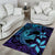 Nukuoro Atoll Area Rug Polynesian Shark Tattoo Purple Gradient Vibes