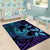 Nukuoro Atoll Area Rug Polynesian Shark Tattoo Purple Gradient Vibes