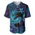 Nukuoro Atoll Baseball Jersey Polynesian Shark Tattoo Purple Gradient Vibes