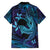 Nukuoro Atoll Family Matching Summer Maxi Dress and Hawaiian Shirt Polynesian Shark Tattoo Purple Gradient Vibes