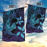 Nukuoro Atoll Garden Flag Polynesian Shark Tattoo Purple Gradient Vibes LT14 - Polynesian Pride