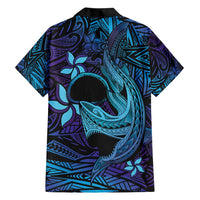 Nukuoro Atoll Hawaiian Shirt Polynesian Shark Tattoo Purple Gradient Vibes LT14 - Polynesian Pride