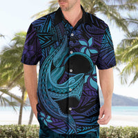 Nukuoro Atoll Hawaiian Shirt Polynesian Shark Tattoo Purple Gradient Vibes LT14 - Polynesian Pride