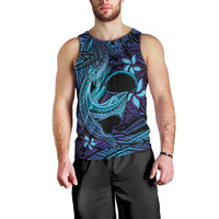 Nukuoro Atoll Men Tank Top Polynesian Shark Tattoo Purple Gradient Vibes LT14 - Polynesian Pride
