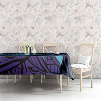 Nukuoro Atoll Tablecloth Polynesian Shark Tattoo Purple Gradient Vibes LT14 - Polynesian Pride