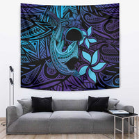 Nukuoro Atoll Tapestry Polynesian Shark Tattoo Purple Gradient Vibes