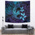 Nukuoro Atoll Tapestry Polynesian Shark Tattoo Purple Gradient Vibes