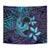 Nukuoro Atoll Tapestry Polynesian Shark Tattoo Purple Gradient Vibes