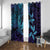 Nukuoro Atoll Window Curtain Polynesian Shark Tattoo Purple Gradient Vibes