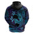 Nukuoro Atoll Zip Hoodie Polynesian Shark Tattoo Purple Gradient Vibes