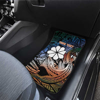 Personalised Kwajalein Atoll Car Mats Polynesian Shark Tattoo Gradient Vibes LT14 - Polynesian Pride
