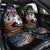 Personalised Kwajalein Atoll Car Seat Cover Polynesian Shark Tattoo Gradient Vibes