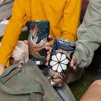 Kwajalein Atoll Tumbler Cup Polynesian Shark Tattoo Gradient Vibes LT14 - Polynesian Pride
