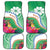 Marshall Islands Kwajalein Atoll Car Mats Curves Polynesian Mix Tropical Flowers