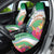 Marshall Islands Kwajalein Atoll Car Seat Cover Curves Polynesian Mix Tropical Flowers