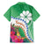 Marshall Islands Kwajalein Atoll Family Matching Mermaid Dress and Hawaiian Shirt Curves Polynesian Mix Tropical Flowers