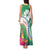 Marshall Islands Kwajalein Atoll Tank Maxi Dress Curves Polynesian Mix Tropical Flowers