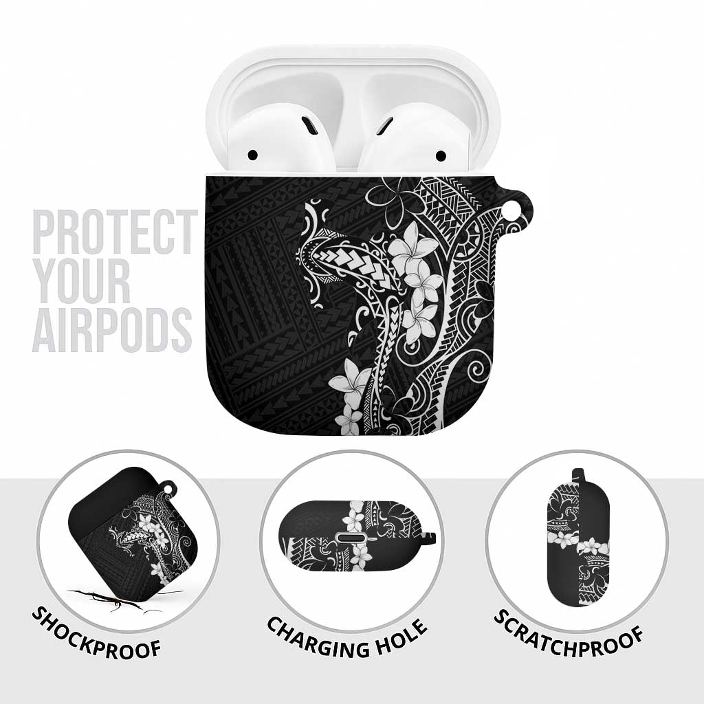 Black Hawaii AirPods Case Hammerhead Shark Tattoo Curve Polynesian LT14 - Polynesian Pride