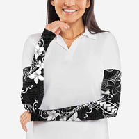 Black Hawaii Arm Sleeves Hammerhead Shark Tattoo Curve Polynesian - Polynesian Pride