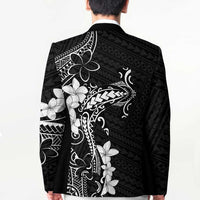 Black Hawaii Blazer Hammerhead Shark Tattoo Curve Polynesian - Polynesian Pride