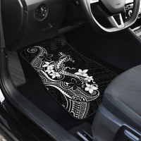 Black Hawaii Car Mats Hammerhead Shark Tattoo Curve Polynesian - Polynesian Pride