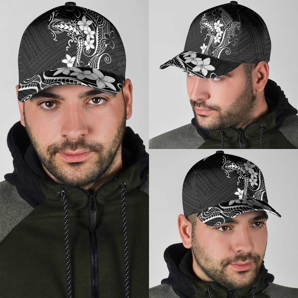 Black Hawaii Classic Cap Hammerhead Shark Tattoo Curve Polynesian - Polynesian Pride