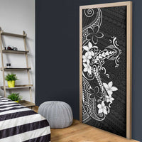 Black Hawaii Door Cover Hammerhead Shark Tattoo Curve Polynesian LT14 - Polynesian Pride