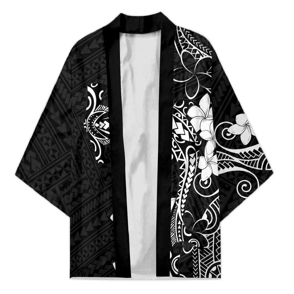 Black Hawaii Kimono Hammerhead Shark Tattoo Curve Polynesian LT14 Unisex Black - Polynesian Pride
